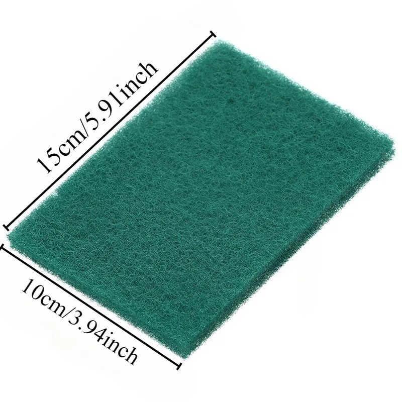 10/20/30PCS Green Rectangle Scrub Pads Scrub Pads Sponge Kitchen Dishwashing and Dishwashing Convenient Durable Household Clean