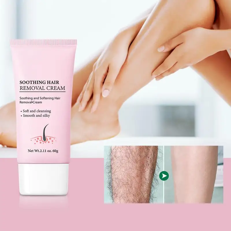 

Hair Removal Creams Painless Permanent Removes Whitening Underarm Pores Beard Private Legs Arms Hair Removal Lotion 60g