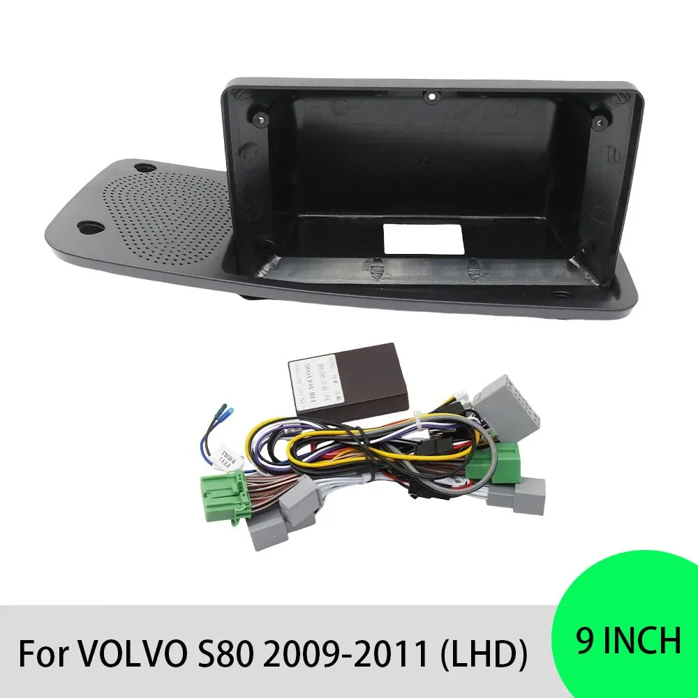 For VOLVO S80 2009-2011 (9INCH, LHD)Car Radio Fascias Android GPS MP5 Stereo Player 2 Din Head Unit Panel Dash Frame Installatio