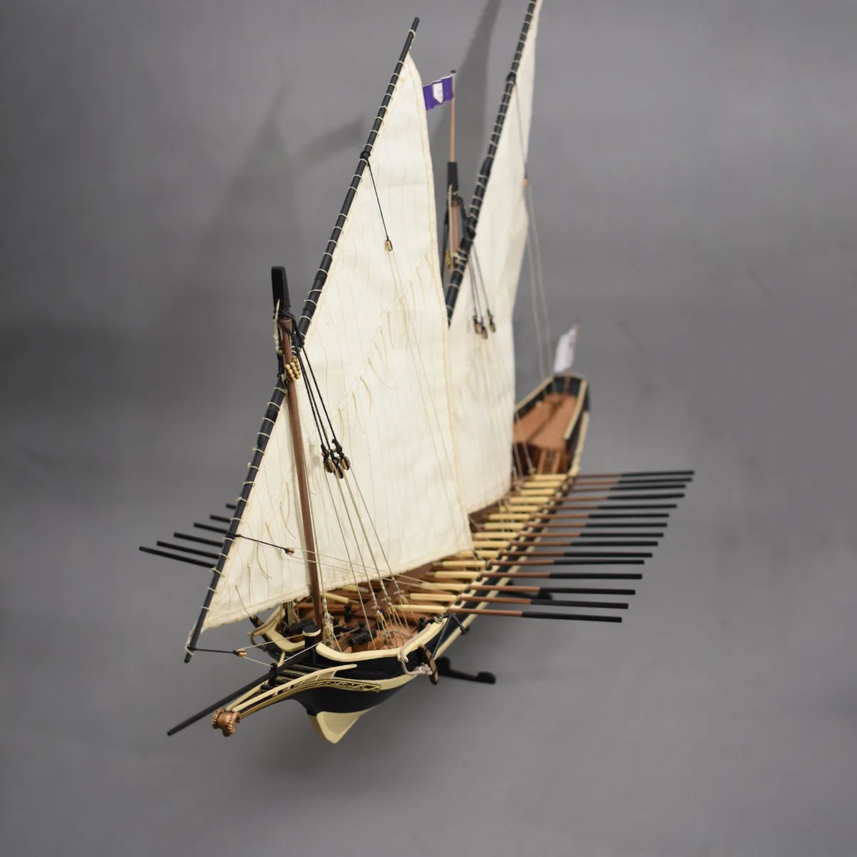 78cm Ragusagale Paddleship Assembly Model Kit  1/75 Made of Wood Rich in Detail Ships Static Model Ship Toy Ornament