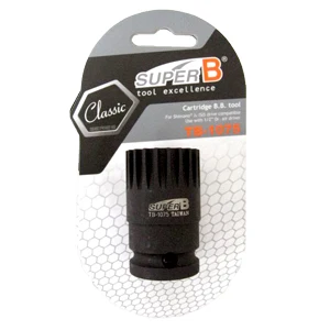 Super B TB-1075 Bike Cartridge B.B. tool for Shimano ISIS Drive Splined 20-tooth Bottom Bracket Cups, For FSA, Race Face