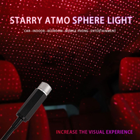 Romantic 5V USB LED Starry Sky Night Light Powered Galaxy Star Projector Lamp for Car Roof Home Room Ceiling Decor Plug & Play