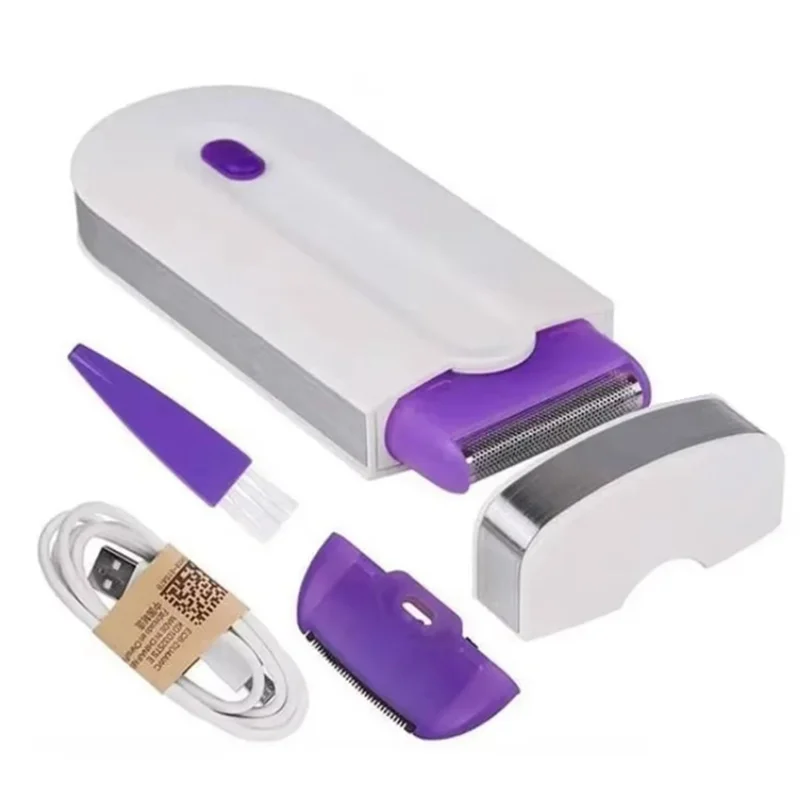 

Женская бритва, USB аккумуляторная бритва, автоматическое средство для удаления волос для лица, ног, бикини, губ
