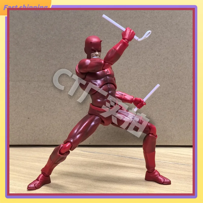 

​ ​ Комическая версия Marvel Daredevil CT, шарнирная фигурка с фабрики, несколько аксессуаров, статуя аниме, украшение для рабочего стола, подарок