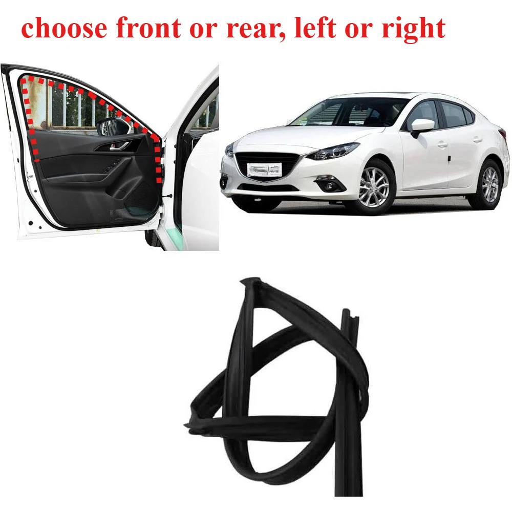1 Piece Saloon Window Glass Runchannel Rubber for Mazda3 2014-2019 Glass Protector Rubber Seal for Axela Accessories