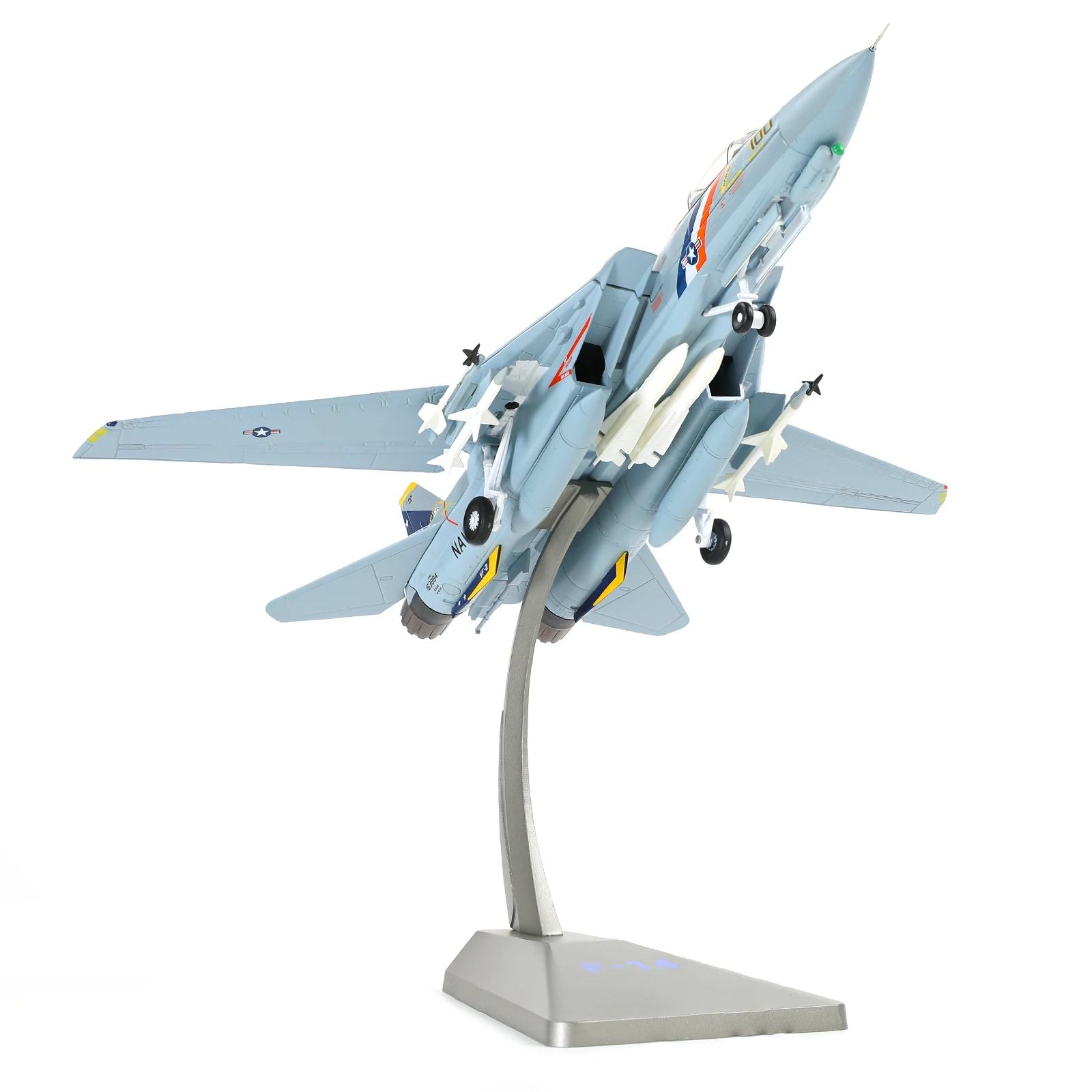 

Металлическая модель самолета NUOTIE F-14A Tomcat 1/72 с подставкой, набор для сборки, модель истребителя VF-2 Bounty Hunters из литого сплава