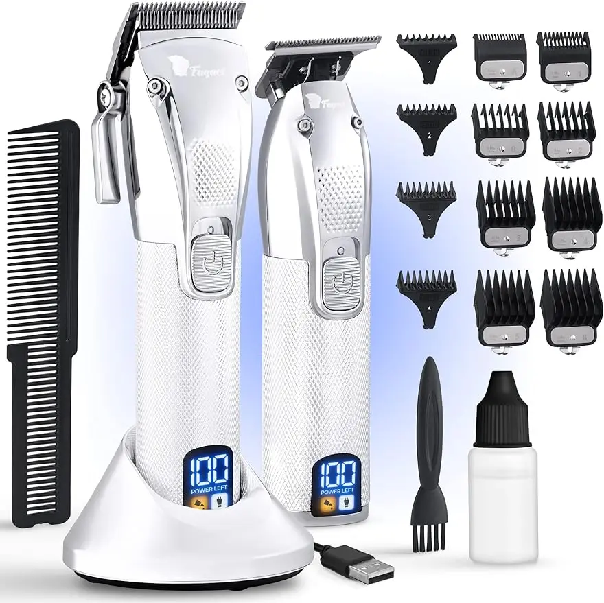 Fagaci Professional Hair Clippers for Men's Hair Clippers, Cordless Hair clippers and Trimmer Sets, Hair Barber Kits