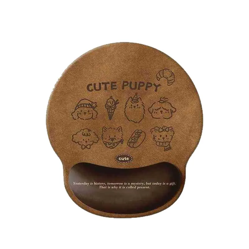 Cartoon cute puppy wrist pad  protection wrist rest integrated computer keyboard pad desk pad