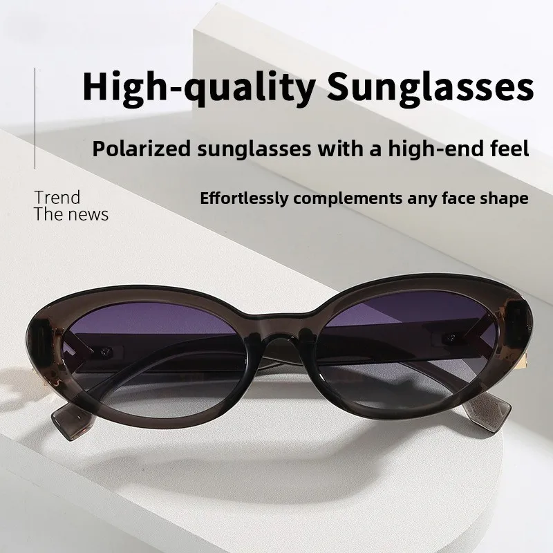 

2026 Vintage Polarized Sunglasses Retro Metal Frame Small Cat Eye Luxury Unisex Trendy Fashion Gift