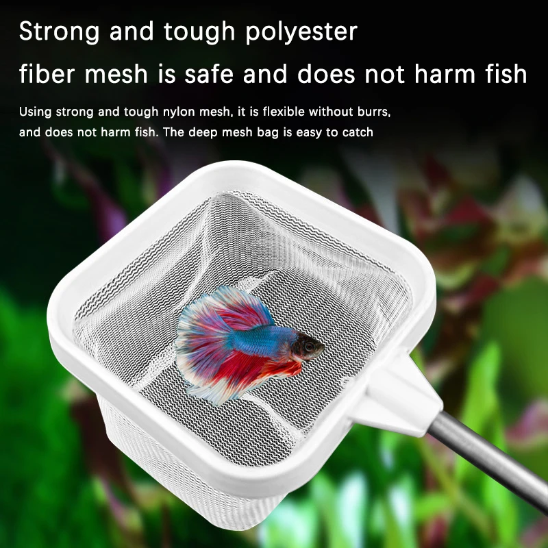 Stainless Steel Telescopic Hand Fishing Net Aquarium Fish Tank Accessories For Catching Fish Shrimp Tank Clean Accessories