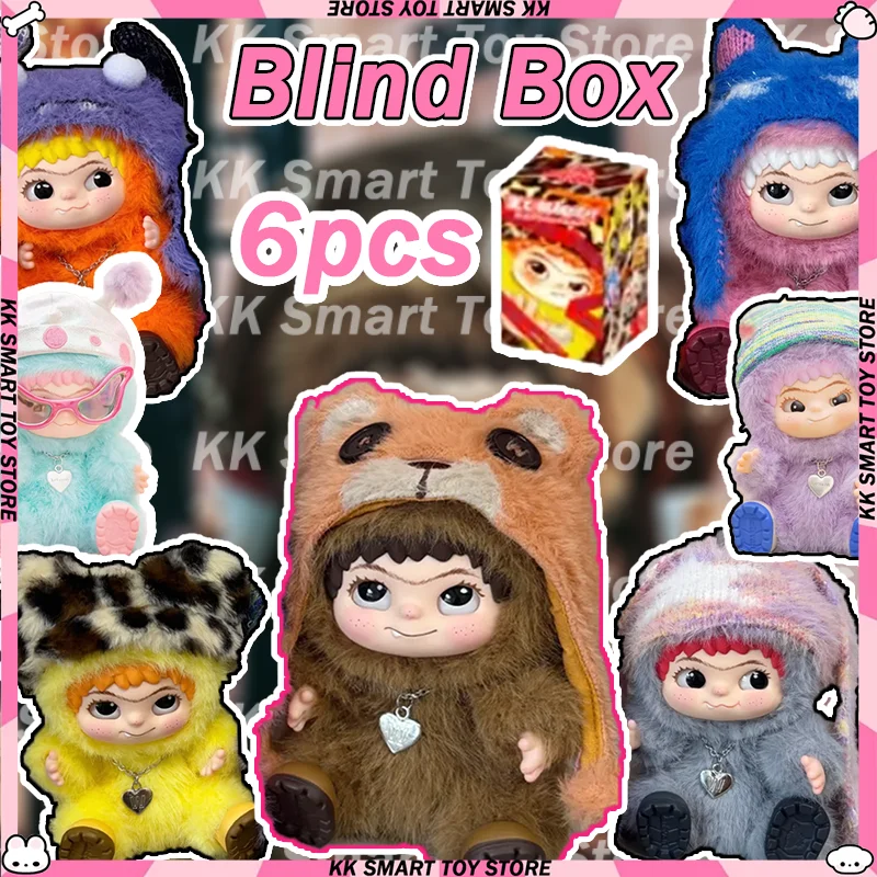 

Wakuku Fuzzy Trendy Fun Party Series слепая коробка игрушка Kawaii виниловая подвеска для лица фигурка загадочная коробка милая кукла подарки игрушки