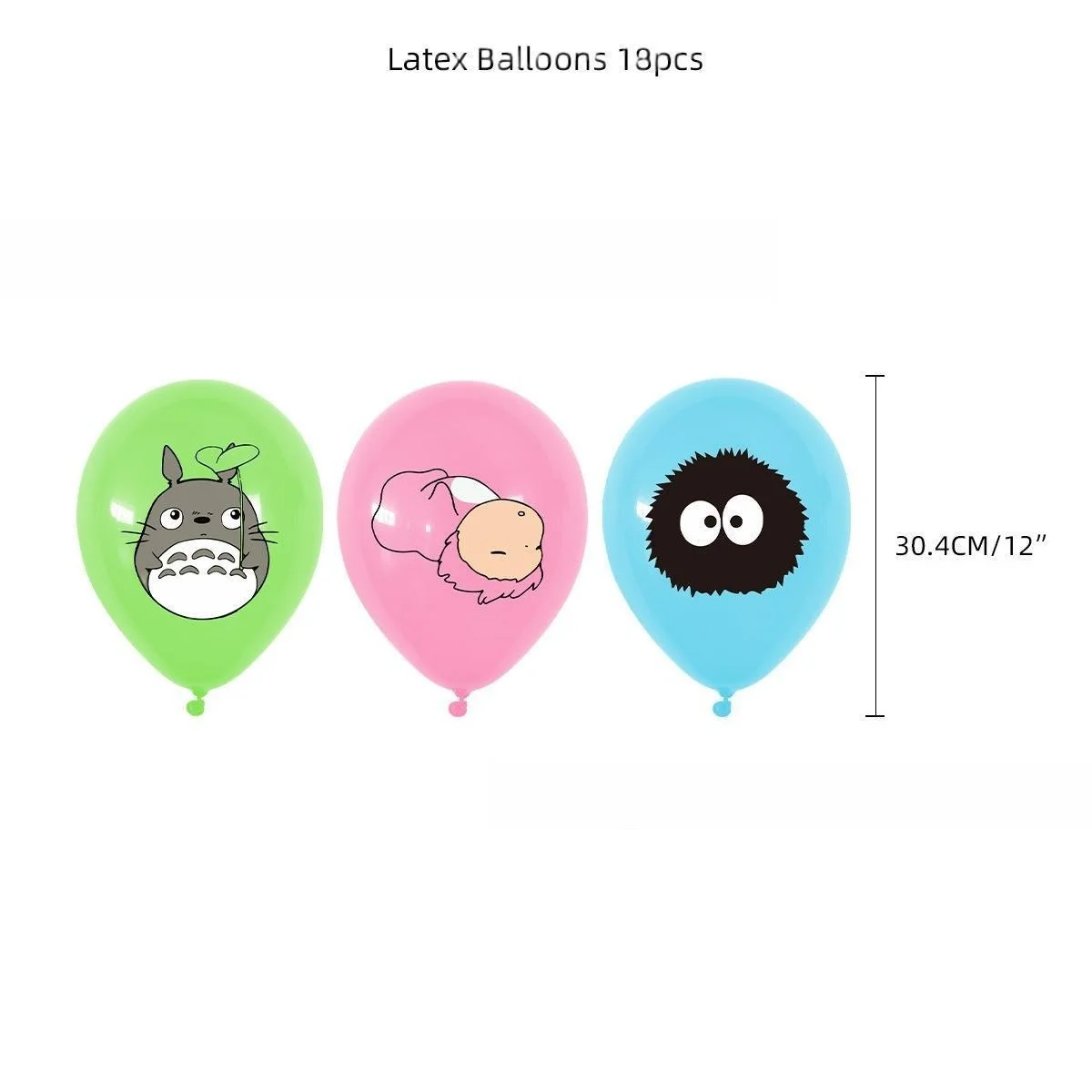 Hot Anime Spirited Away Style Birthday Party Supplies Set Banner Balloons Cake Topper Kit for cosplay Birthday Decorations view 6