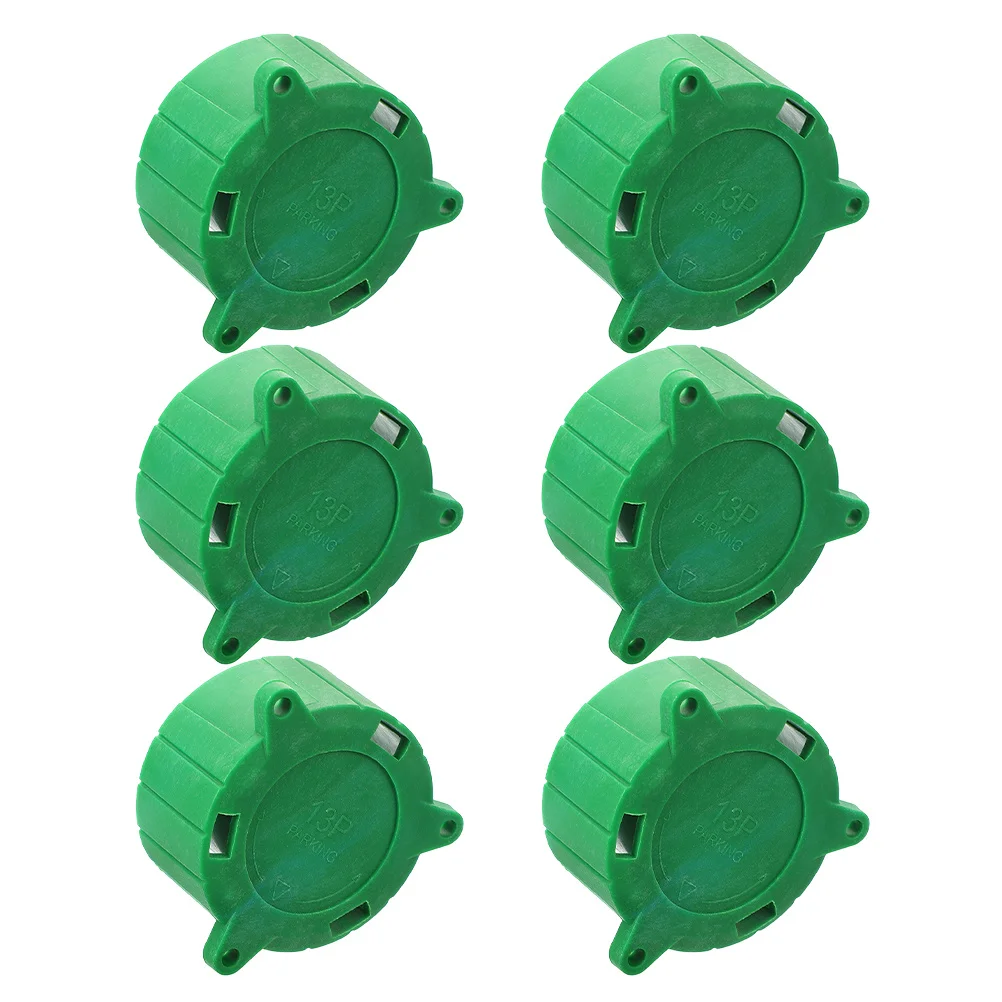 

6pcs 13 Pin Trailer Connector Cover Plug Protective Cap For Electric Car Accessories Dustproof Parking Holder 13P Socket Cover