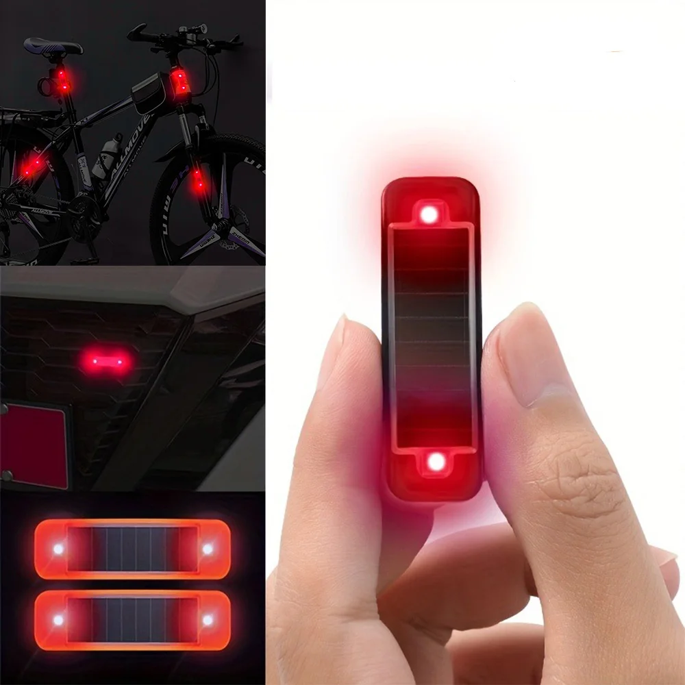 

mini LED solar vehicle warning lights, night safety simulation warning lights, wireless alarm devices, security guard lights