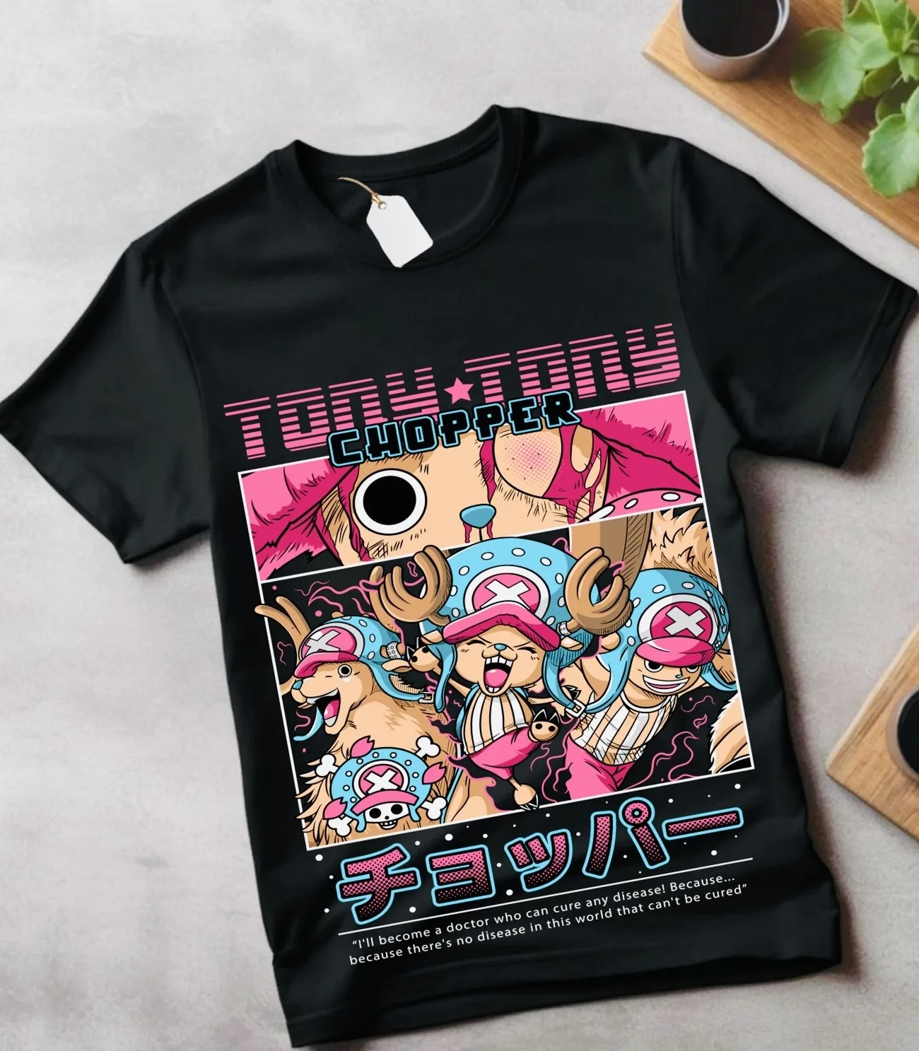 2026 Sommer ONE PIECE Anime Tony Tony Chopper Bedrucktes Lockeres Kurzarm-T-Shirt aus Reiner Baumwolle für Kinder Trendiges Unisex Casual Y2k