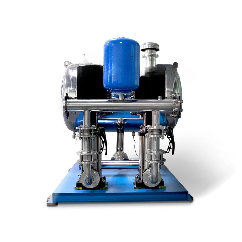 

Оборудование для подачи воды с переменной частотой вращения насоса, работающее без отрицательного давления, с автоматическим поддержанием постоянного давления.