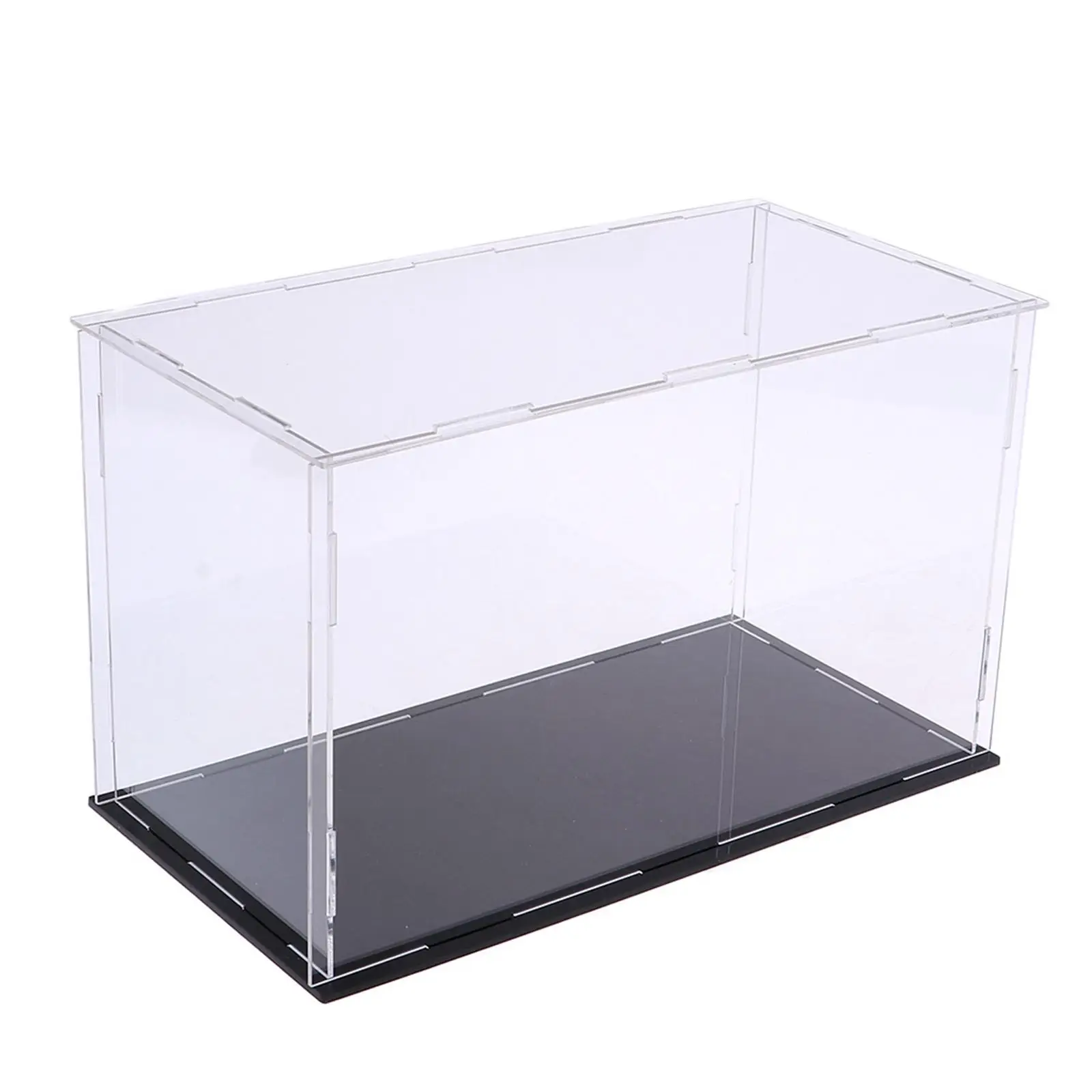 Dustproof Acrylic Display Cabinet Shelf Box for Action Figures Large Model Toys Clear Transparent Storage Container with Riser