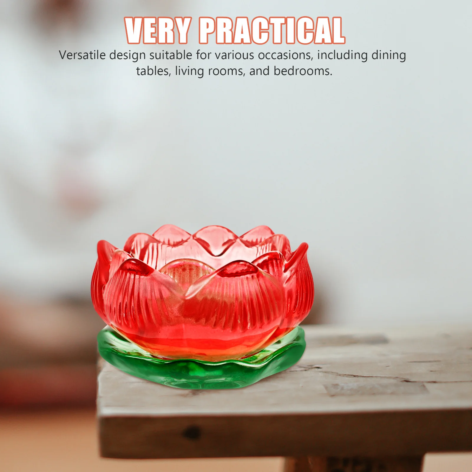 

Lotus Flower Tealight Holder Candlestick Table Decoration Home Decor Centerpiece for Living Room Dining Room Bedroom Desktop