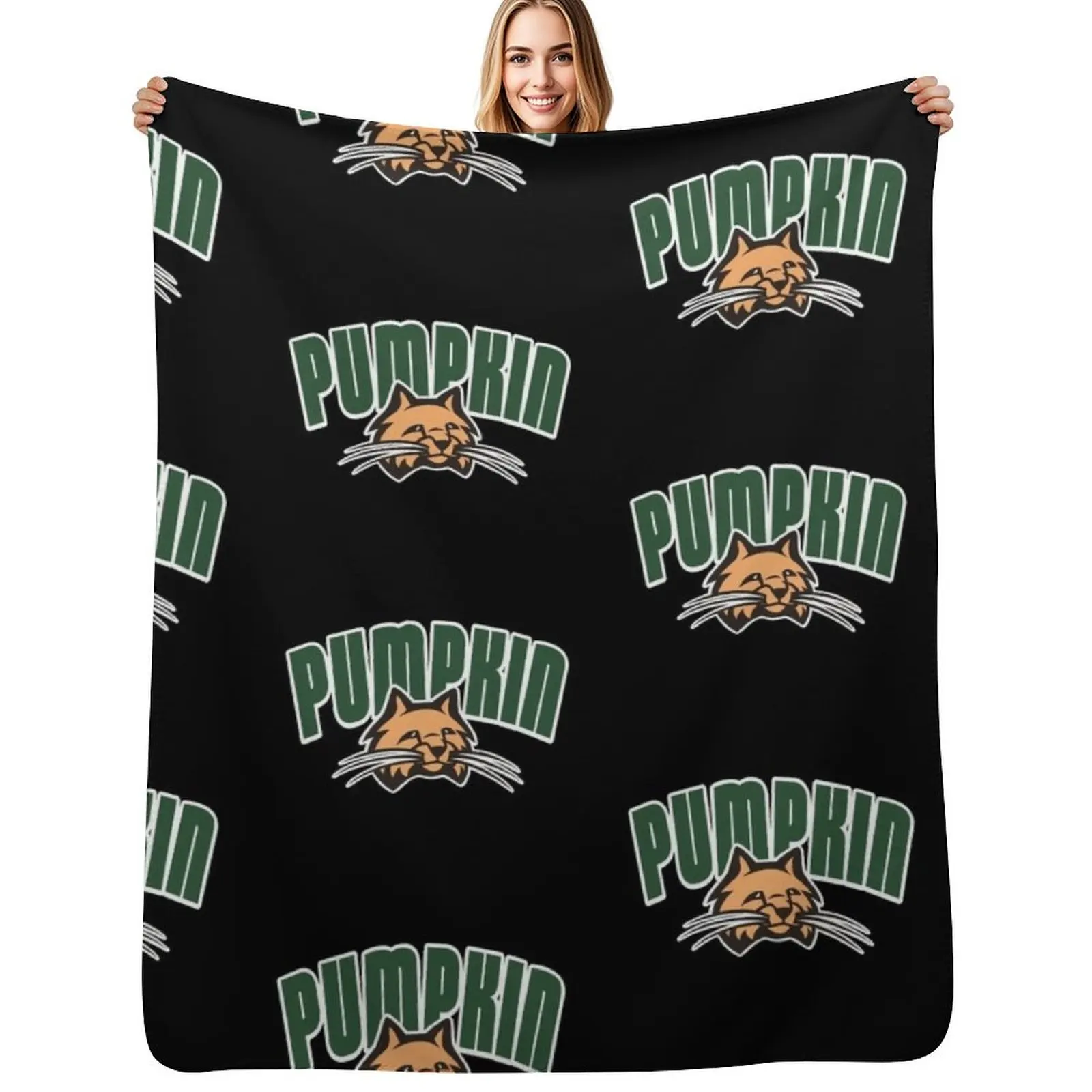 

Ohio University Logo Pumpkin the Cat Throw Blanket Extra Large Throw Summer Decorative Sofa For Baby Blankets