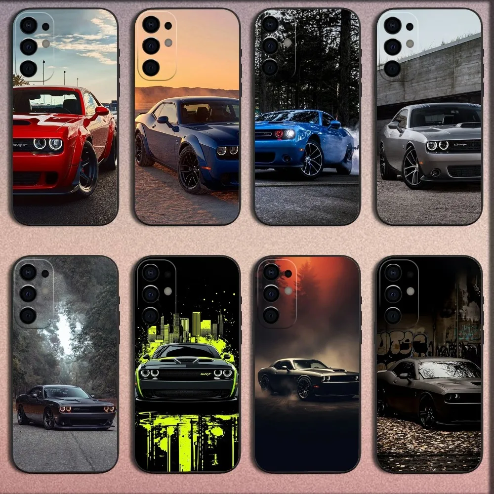 

D-Dodge Car Challenger S-SRT Phone Case For Samsung S25,S24,S21,S22,S23,S30,Ultra,S20,Plus,Fe,Lite,Note,10,9,5G Black Soft Cover