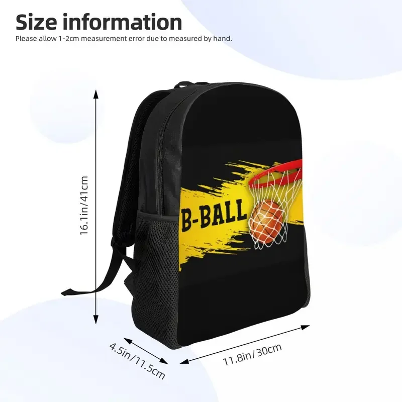 Zaino da viaggio per basket pop art, donna, uomo, scuola, laptop, bookbag, sport, studente universitario, zainetto