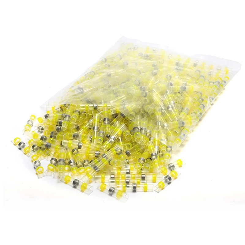 

800 PCS Solder Seal Wire Connector -Heat Shrink Solder Butt Connector Tinned Auto Marine Boat Crimp