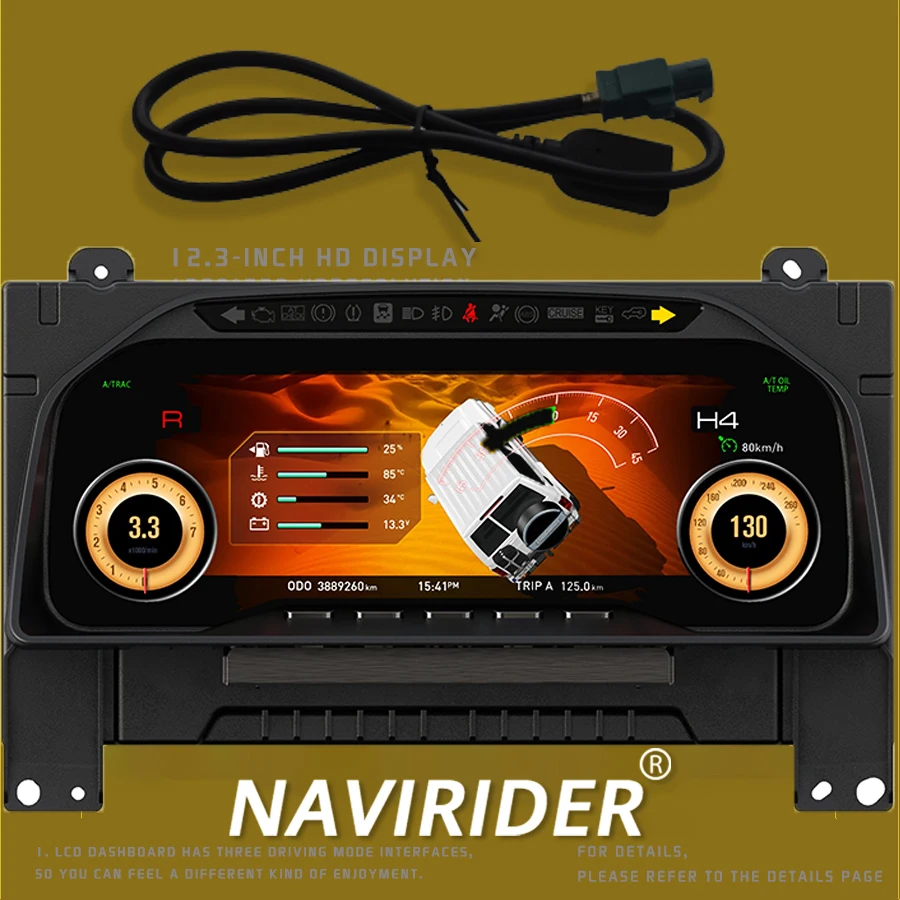 New Car LCD Instrument For Toyota Land Cruiser 70 75 76 Lc70 LC75 LC76 Speedometer Instrument Cluster Upgrade Smart Cluster