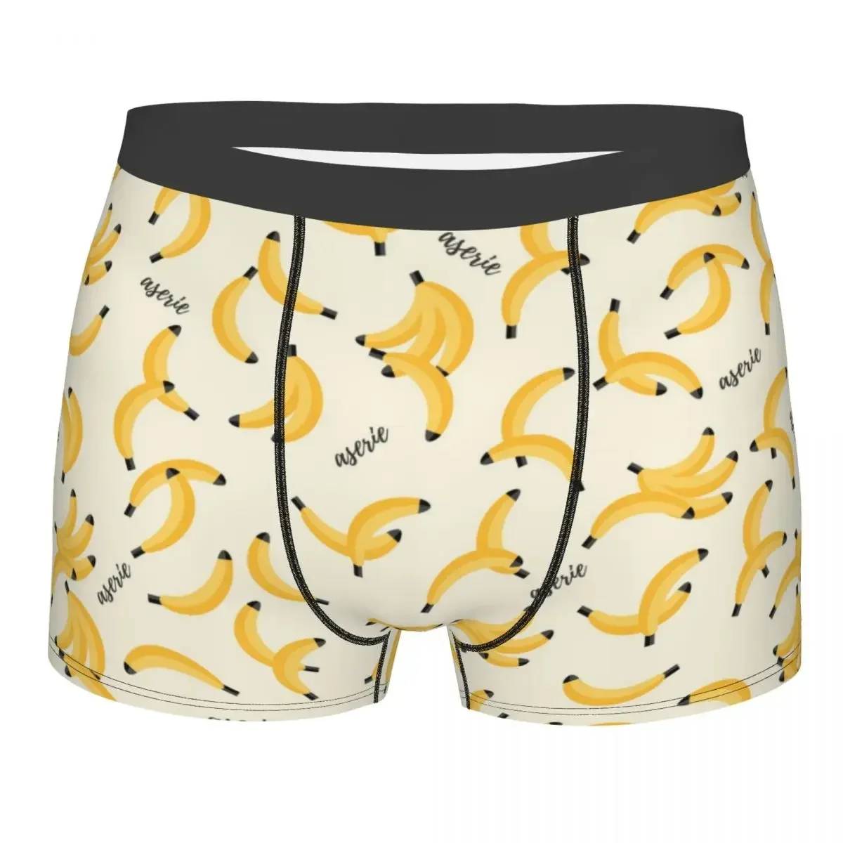 Yellow Banana Pattern Men Boxer Briefs Underwear Pattern Texture Painting Highly Breathable High Quality Sexy Shorts Gift Idea