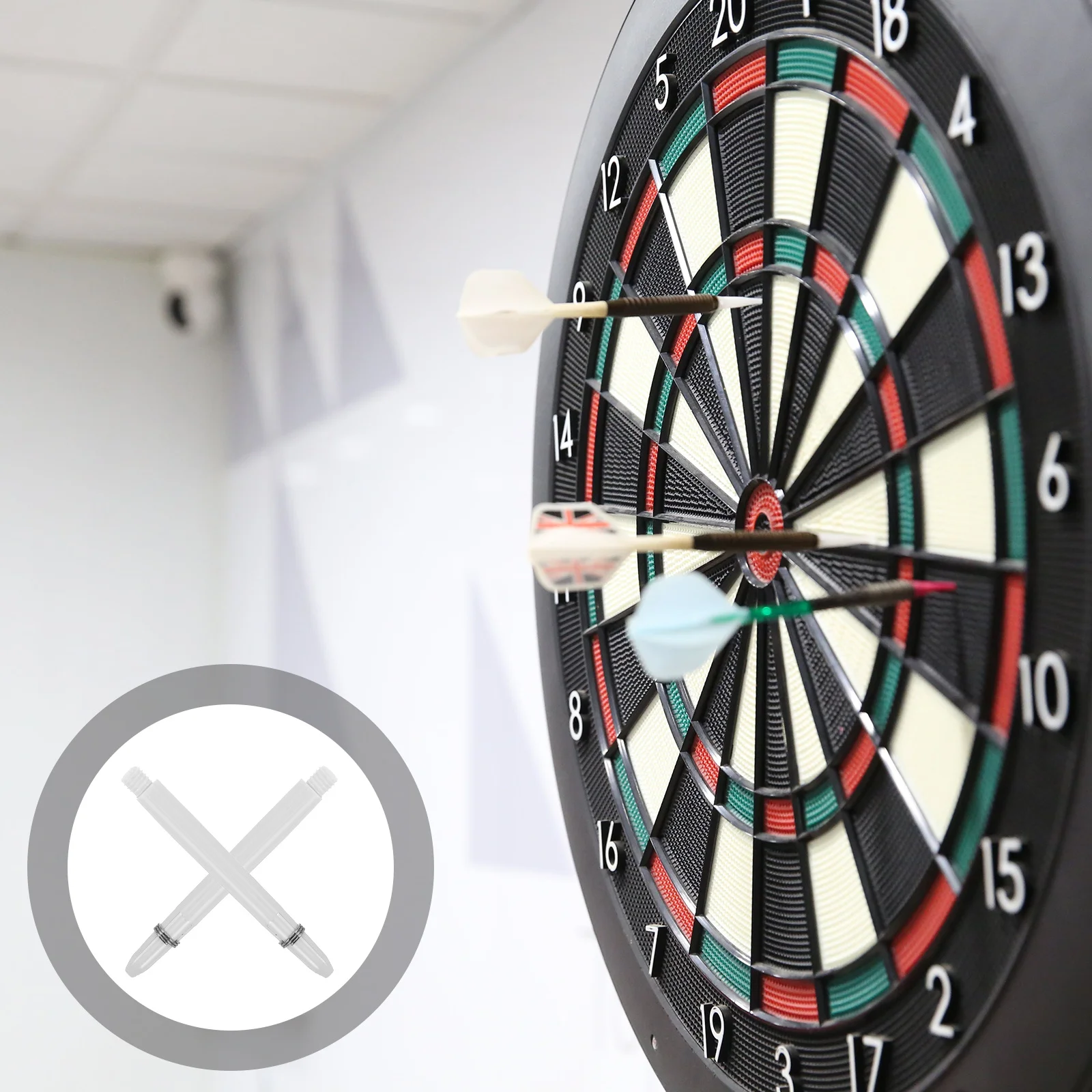 

50Pcs 2ba Nylon Dart Shafts Soft Tip Precision Flex Long Flights Must Haves Long Flight Essentials Square Ring