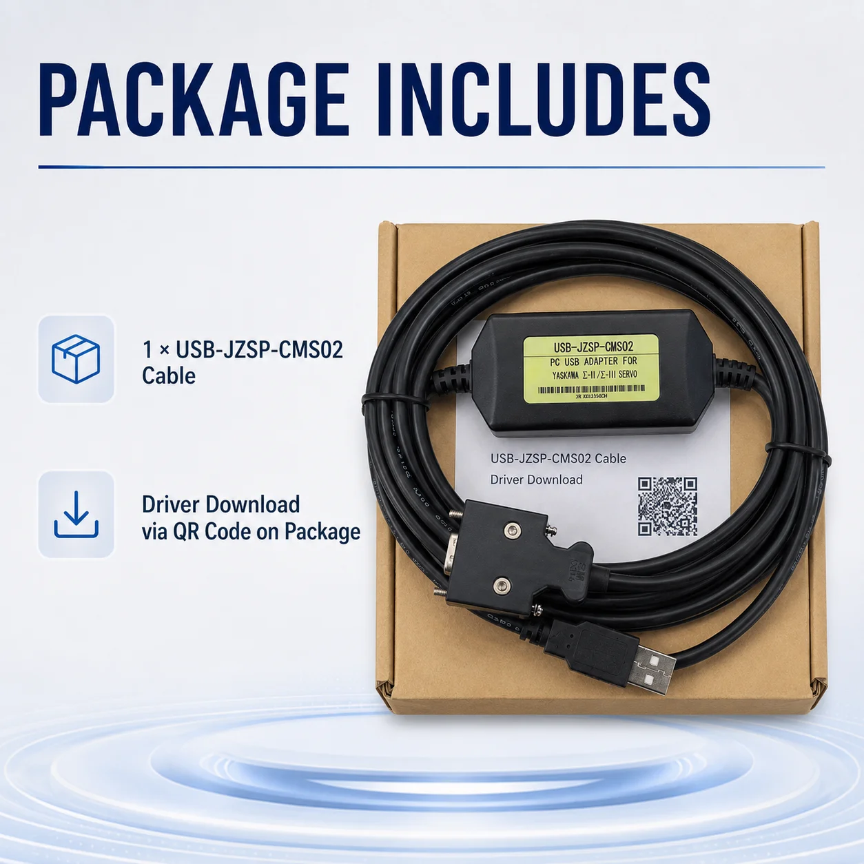 High Performance USB-JZSP-CMS02 14-Pin Programming Cable for Yaskawa Sigma II III SGDM DS DH Parameter Setting Data Cable