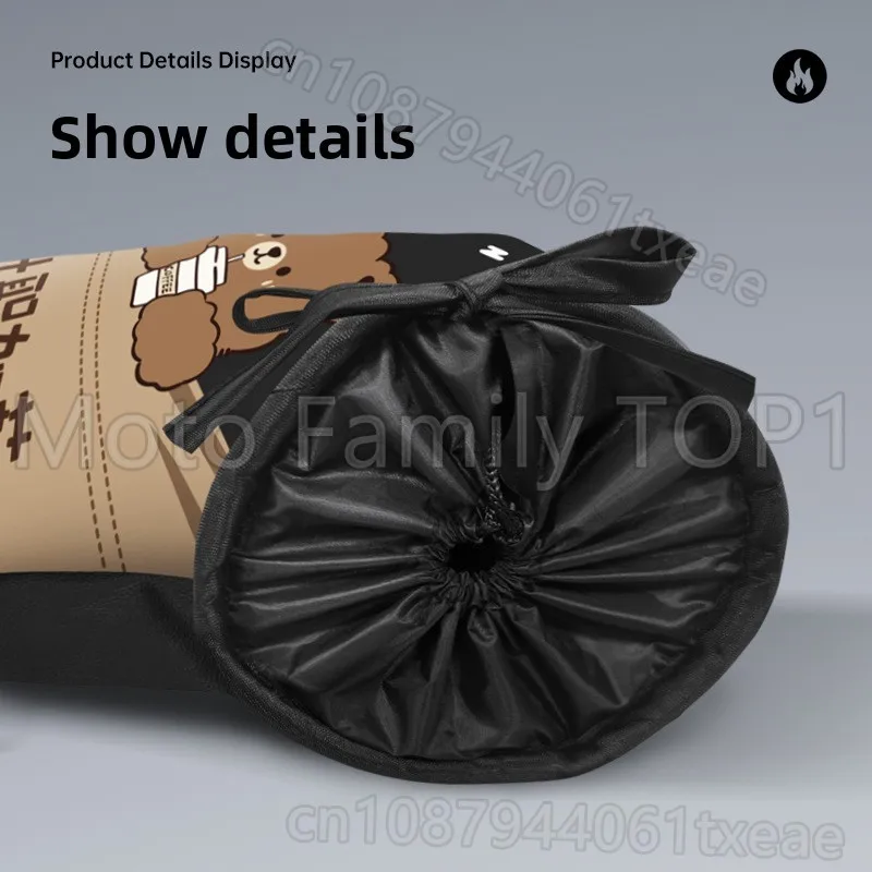 ปลอกหุ้มแฮนด์รถมอเตอร์ไซค์ไฟฟ้า ผ้ากำมะหยี่หนาพิเศษสำหรับฤดูหนาว ป้องกันความหนาว กันน้ำ พร้อมที่บังลม