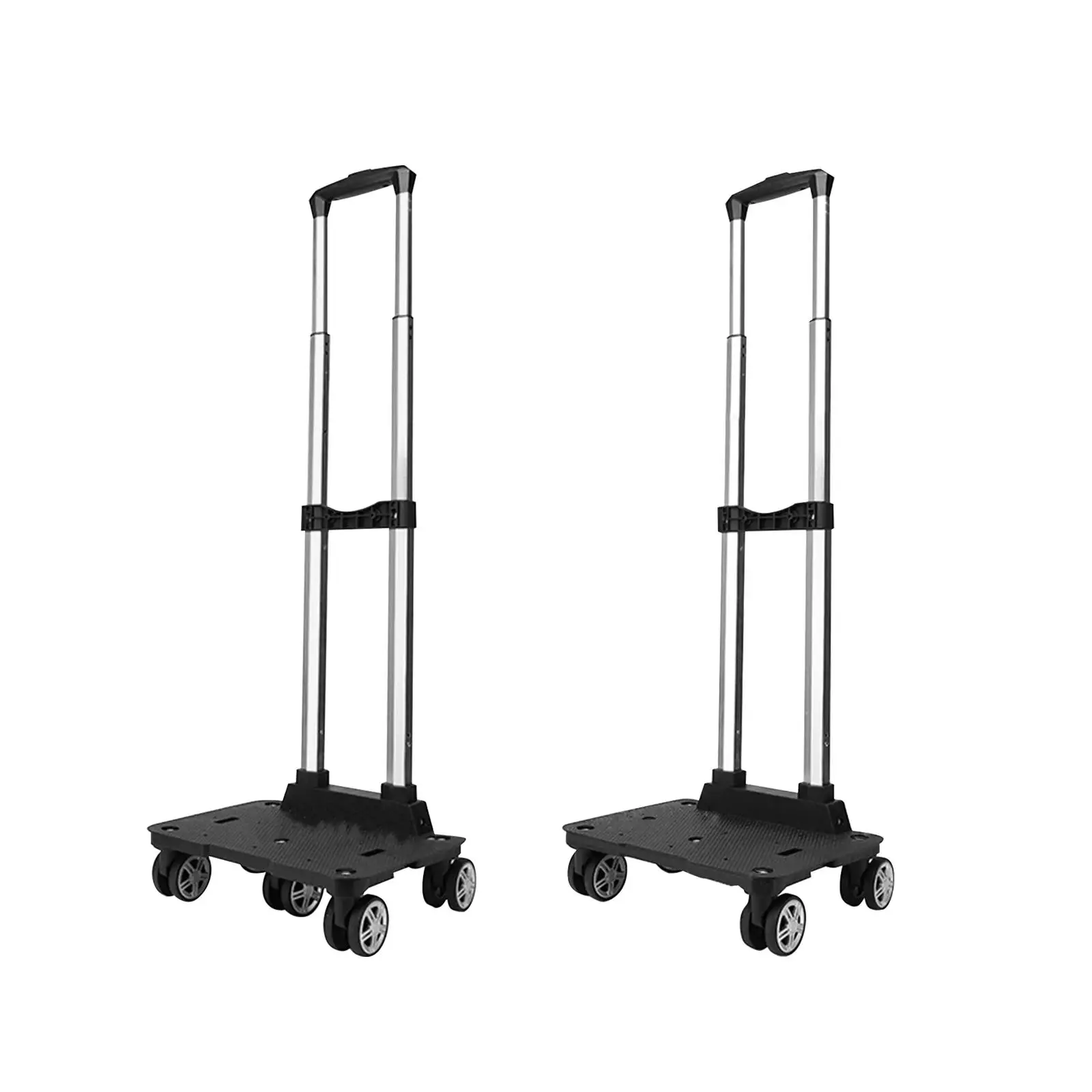 Luggage Trolley Folding Portable No Brake System Travel Accessories Hand Dolly Cart for Travel Hiking Office Use Girls Kids