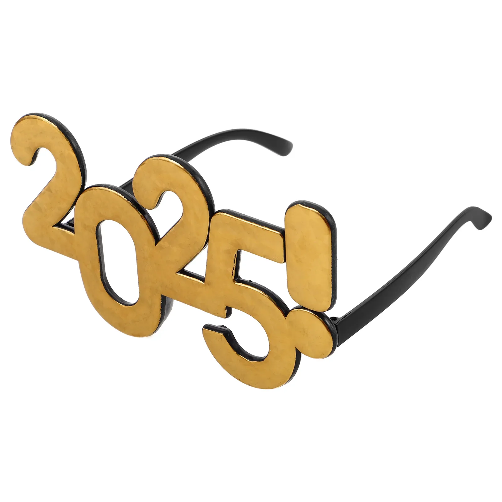 

Funny 2025 Glasses Golden Glitter Eyewear Party Accessories Christmas New Year Supplies Graduation Decorations Photoshoot Props