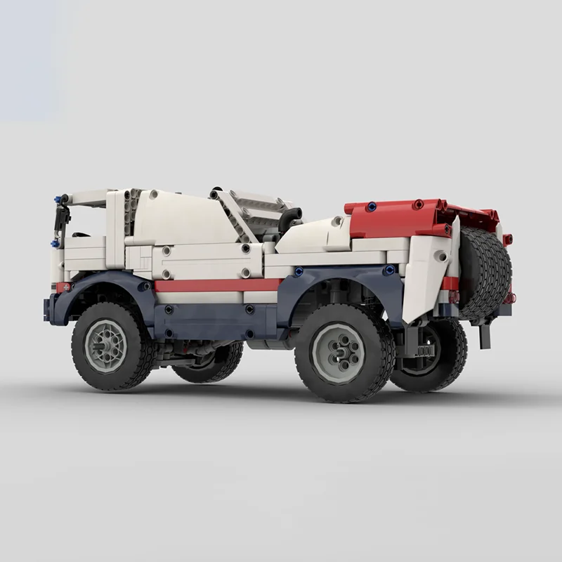 Véhicule tout-terrain en briques de construction, modèle modulaire de véhicule tout-terrain, blocs technologiques, jouet de Noël à construire soi-même, cadeaux de construction