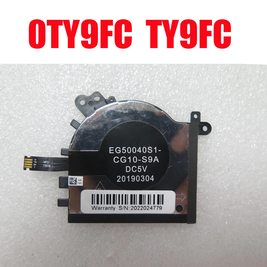 

Laptop CPU Fan For DELL For Latitude 7200 2-in-1 0TY9FC TY9FC EG50040S1-CG10-S9A DC5V 0.37A