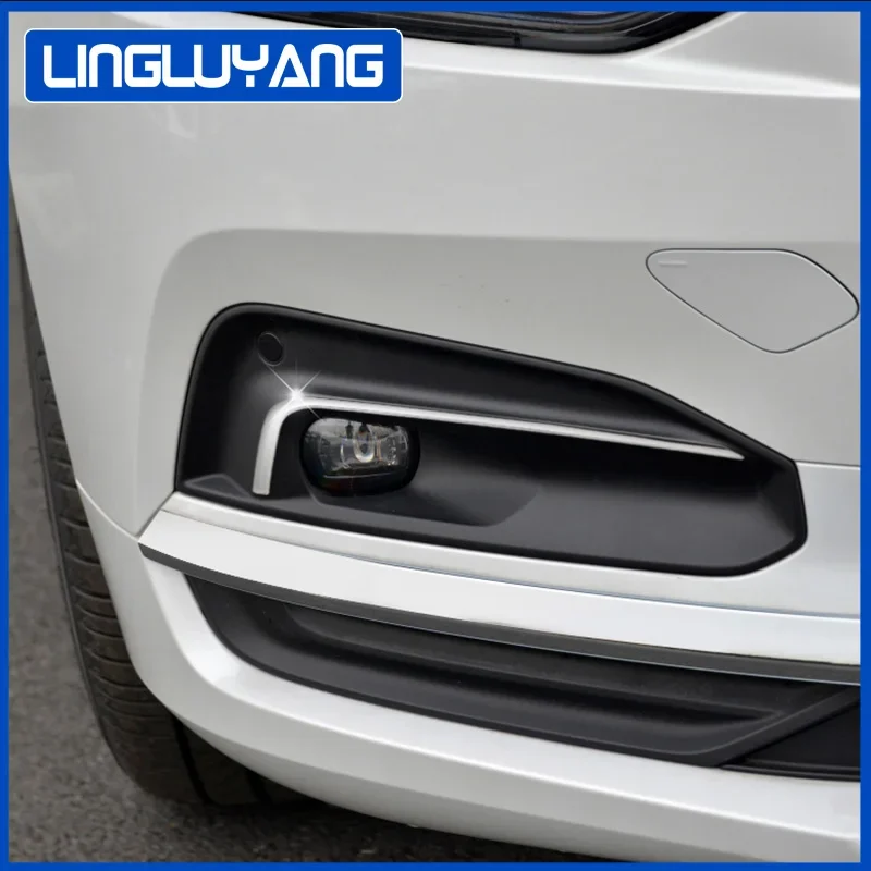 for volvo S90 front fog lamp frame trim 2021-2022 model body front lip trim stainless steel chrome trim