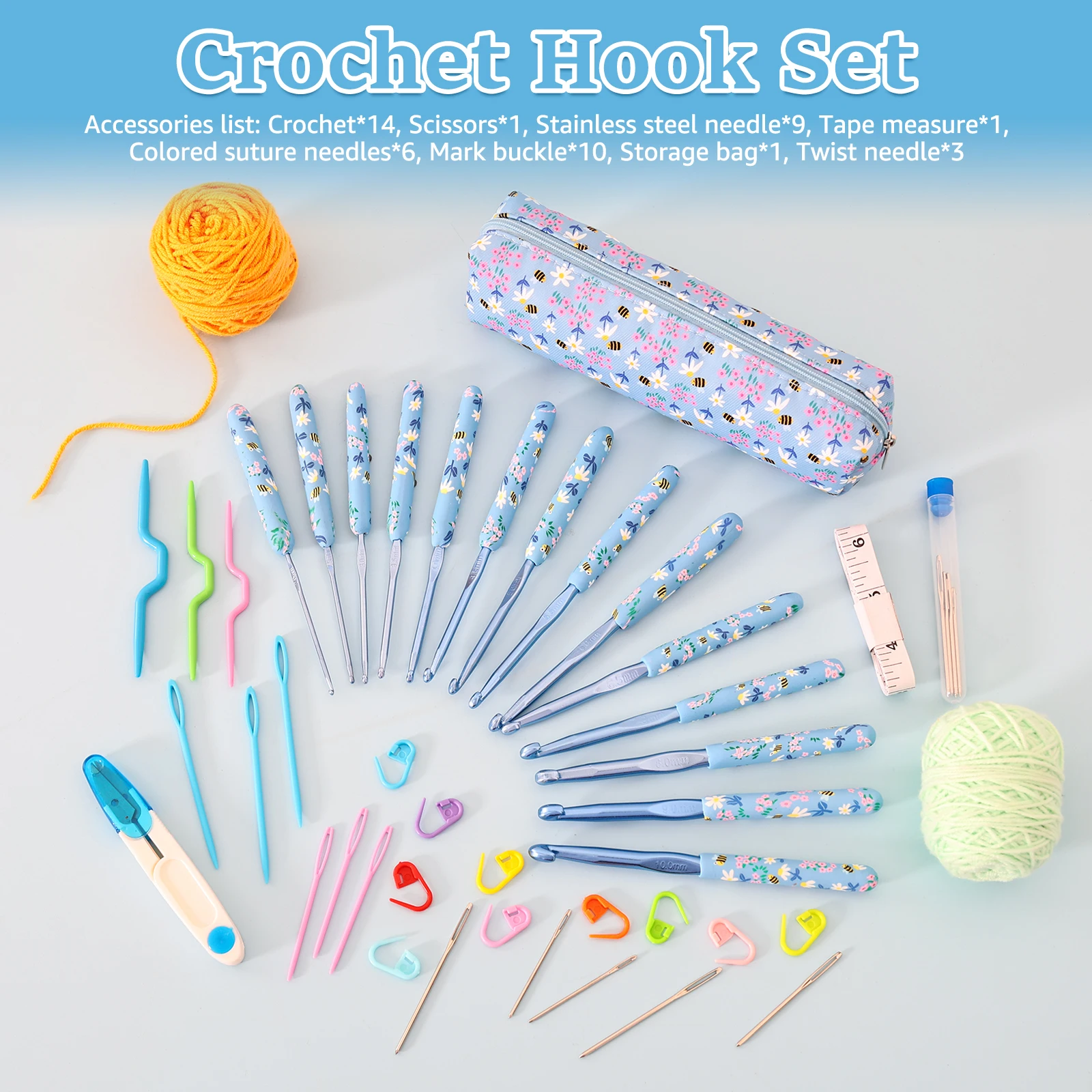 Colorful Crochet Hooks Set Erg - огляд і ціна Crochet Hook Set