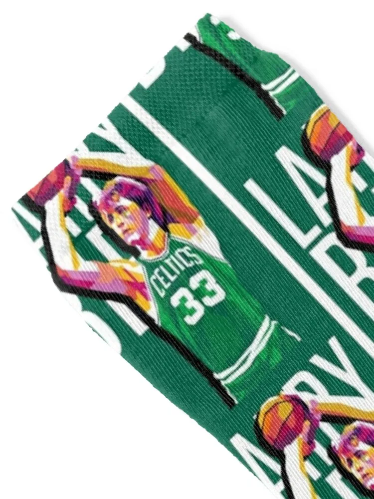 Larry Bird Socks japanese fashion bright garter Lots funny gift Male Socks Women's