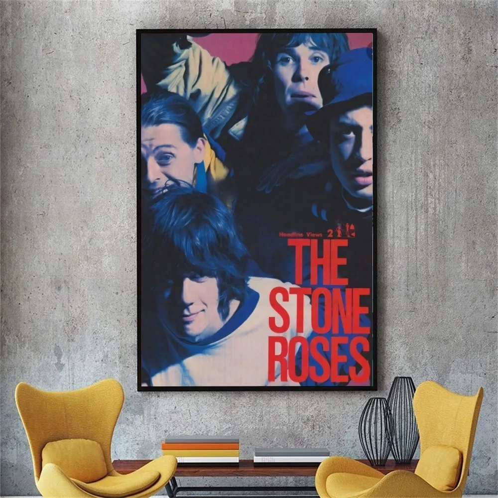 The Stone Roses Poster No Framed Poster Kraft Club Bar Paper Vintage Poster Wall Art Painting Bedroom Study Stickers