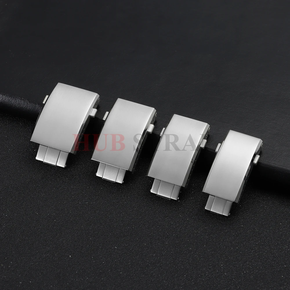 16mm 18mm 20mm 22mm Watch Clasp Folding Buckle Solid Stainless Steel Men Women Watch Buckle for Silicone Watch Strap Accessories view 5