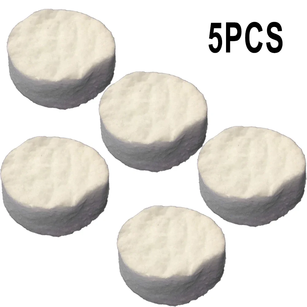 1/2/3/5pc Ceramic Wool Sponges Cotton Round 8.6x1.2cm Firplace Fire Box Safety Bio Fire Heating Cooling Air Fireplaces Stove