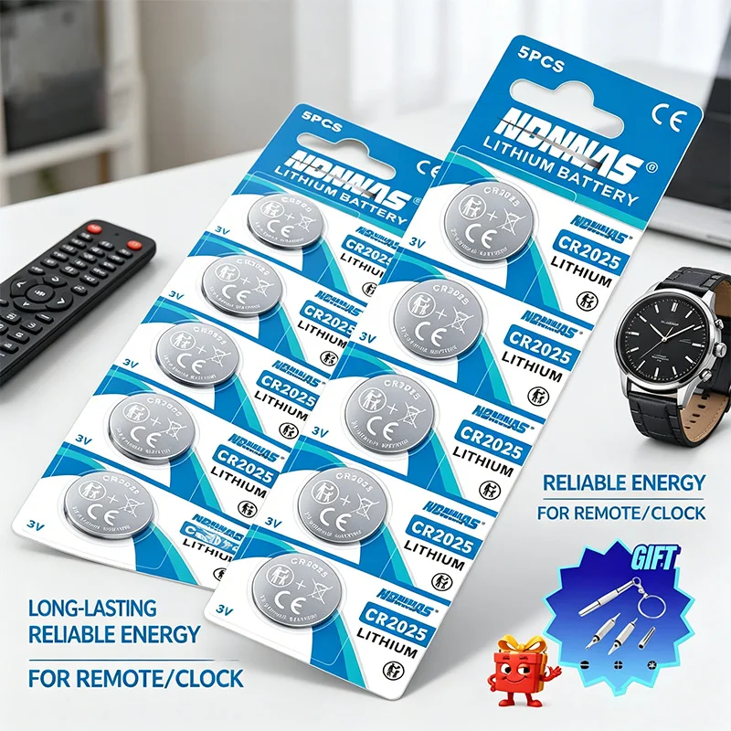 

3V CR2025 Lithium Button Battery DL2025 BR2025 5003LC LM2025 CR 2025 Coin Cell Watch Batteries for Toys Clock Compute 5-50pcs