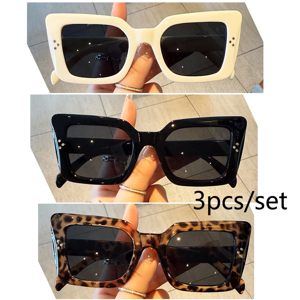 Neue Vintage Quadratische Sonnenbrille für Damen und Herren, Marken-Cat-Eye-Sonnenbrille, Ovale Brillen für Männer und Frauen