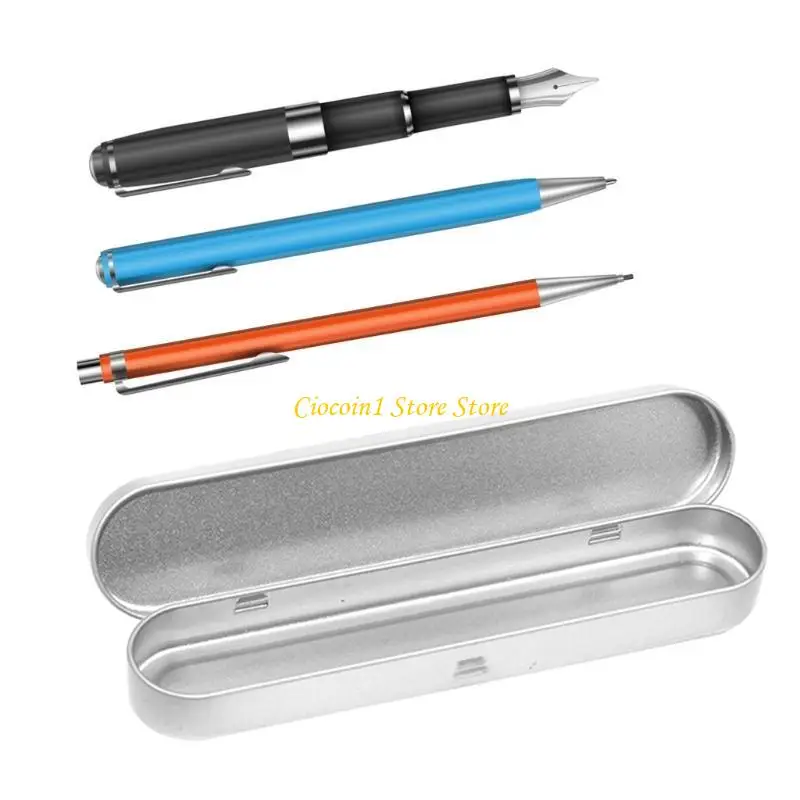 A3pc Dureble Rectangle Metal Matit for Case Student Stationery per Case Closure