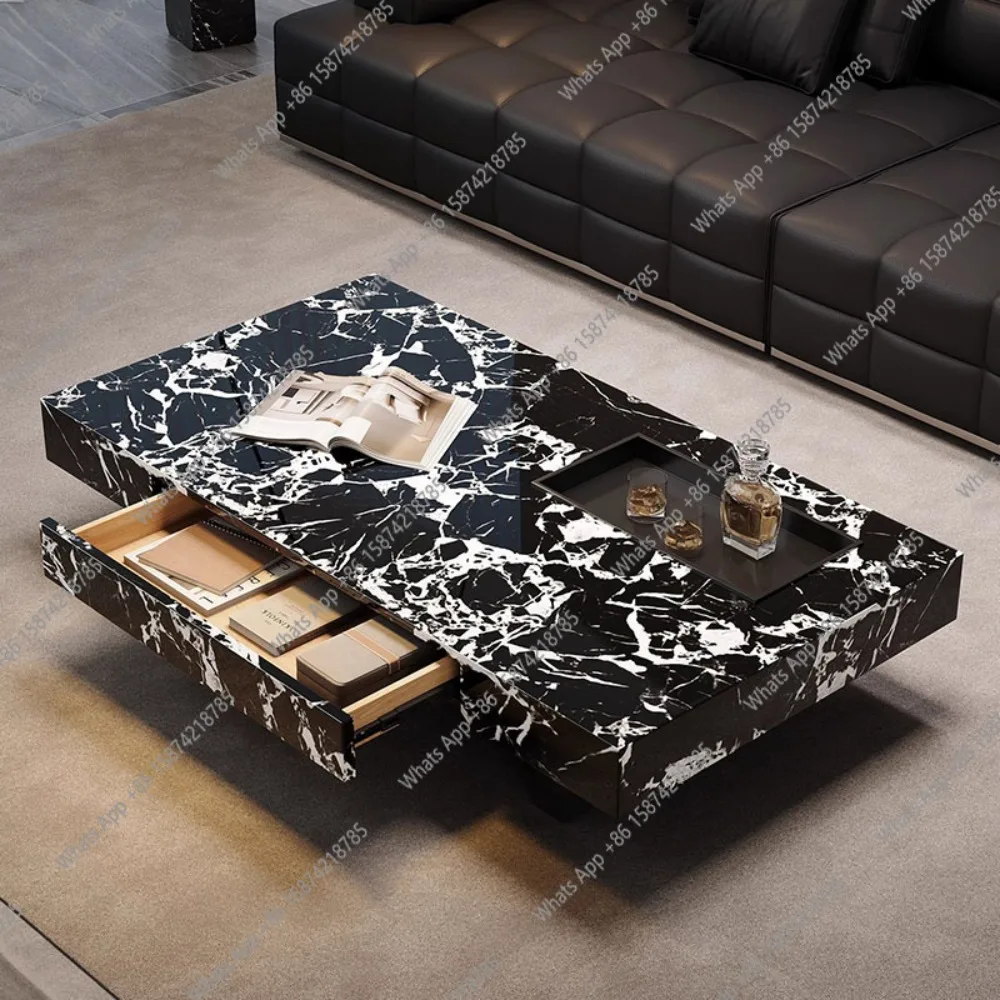 

Moving Decoration Coffee Table Designer Luxury Bedroom Nordic Storage Drawers Side Table Writing Meubles Lounge Suite Furniture