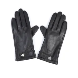 Women's Style Black Long Gloves Customized High-end Fashion Hand Warmer Gloves Winter Drive Autumn and Winter