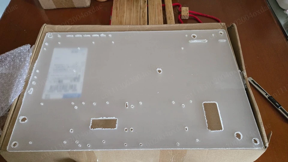 Top power desktop chassis ITX open MATX transparent acrylic board DIY simple main board bracket X99