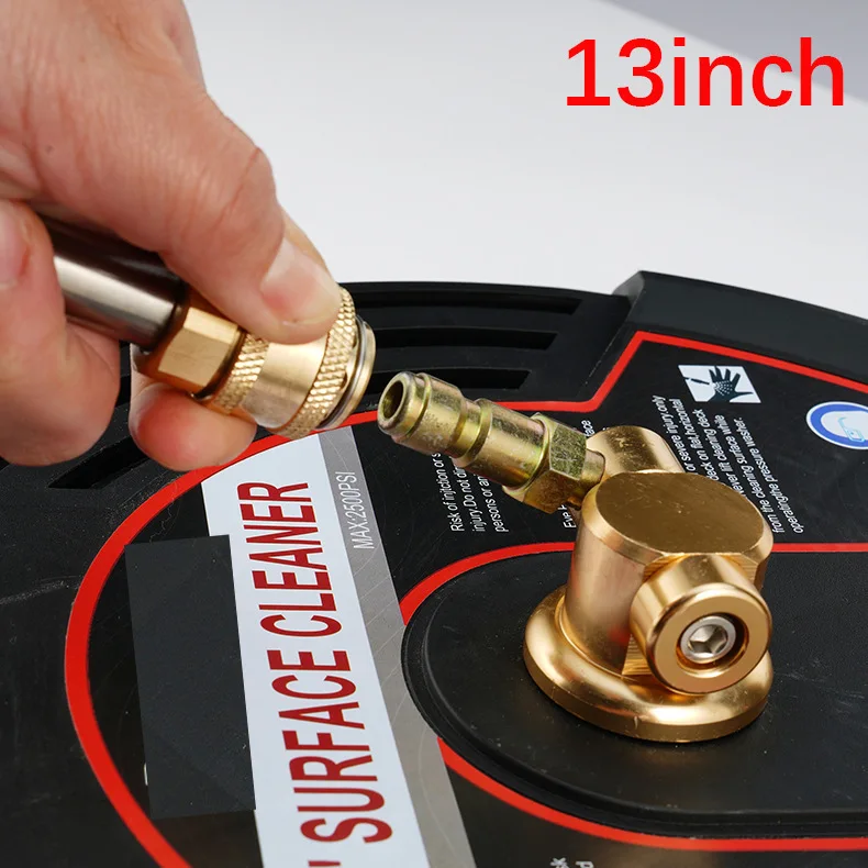 13 Inch Pressure Washer Surface Cleaner Without Wheels Water Broom Garden Floor Cleaning Kit