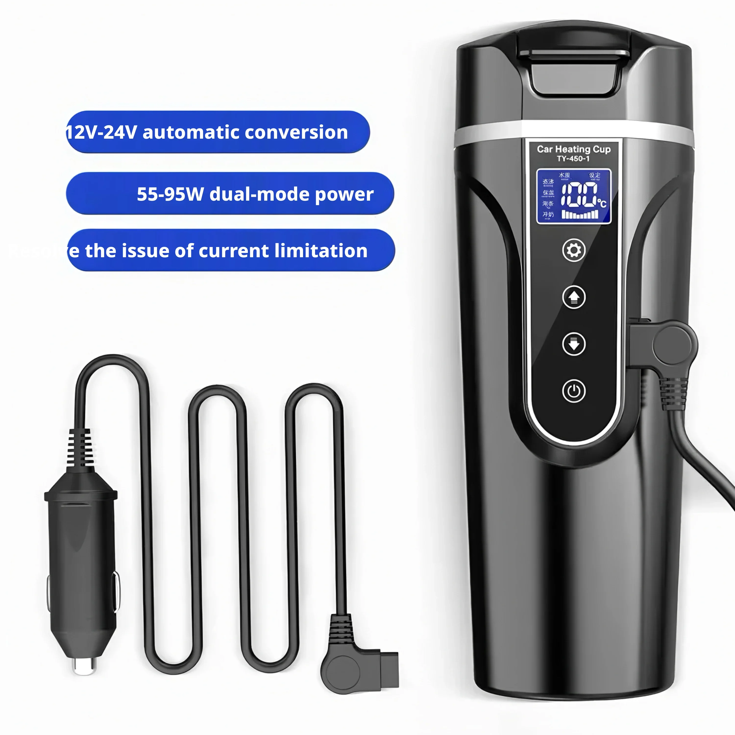 

Универсальный автомобильный электрический чайник 12 В 24 В — долговечная теплоудерживающая теплоизоляция «все в одном», предназначенный для грузовых автомобилей и автомобилей