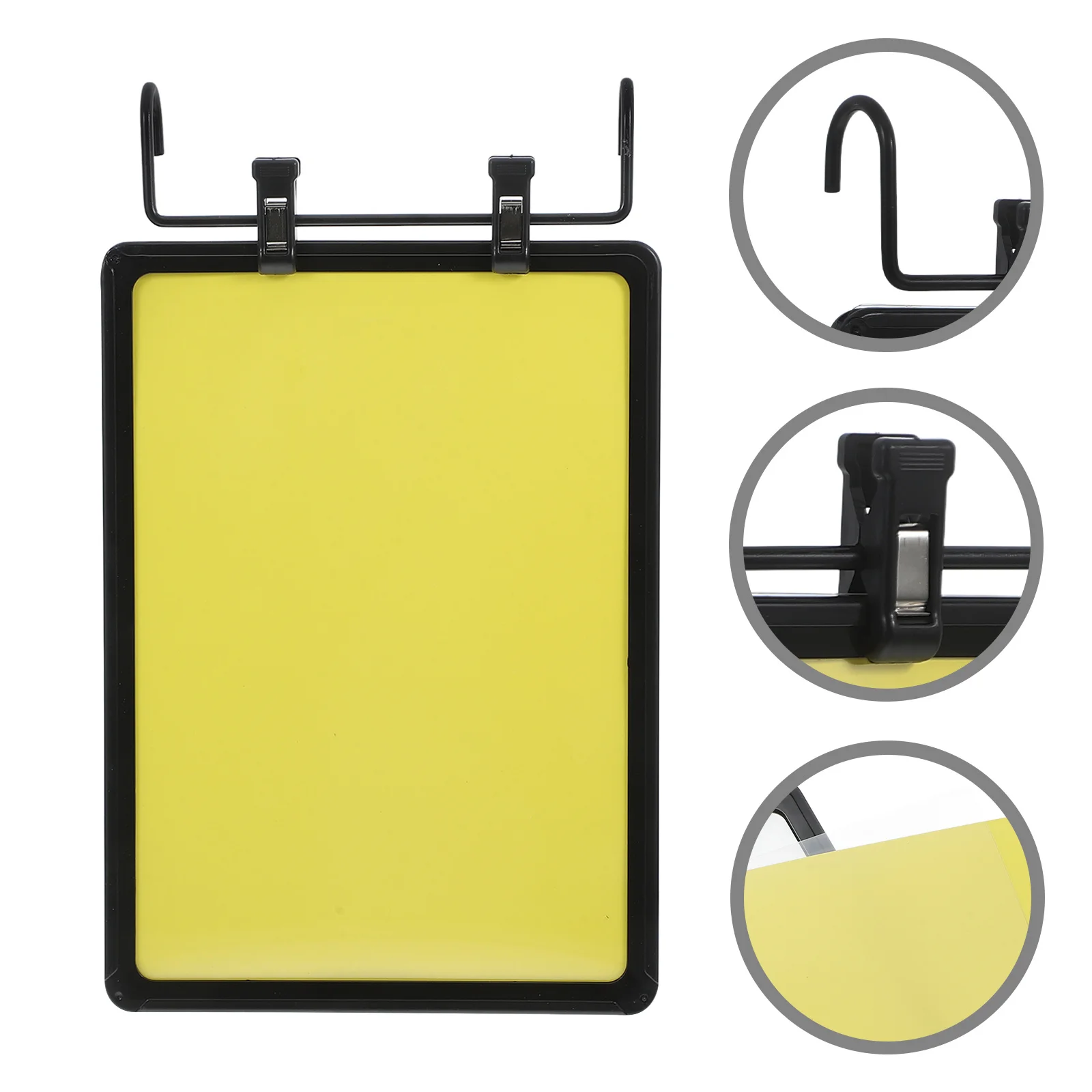 

Double-Sided Hanging Price Tag Plastic Writable Erasable Display Sign for Supermarket Retail Garage Sale Label Holder